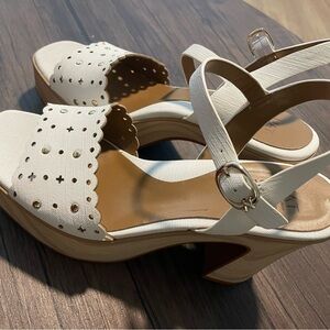 Elegant White Wedges - NEVER WORN